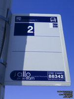 Panneau d'arr�t d'autobus MRC L'Assomption bus stop sign